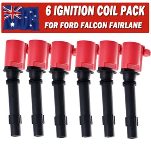 HIGH PERFORMANCE for Ford FALCON FPV BA BF XR6 TURBO IGNITION COILS--6Pack NSW - Picture 1 of 13