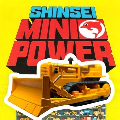 Bulldozer vintage Shinsei Mini Power No.13 Mitsubishi 1/52 diecast Japón, sin caja Foto 1 de 4