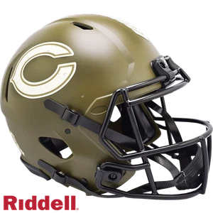 Casco Riddell Chicago Bears Auténtico Tamaño Completo Estilo Velocidad Saludo al Servicio - Imagen 1 de 1