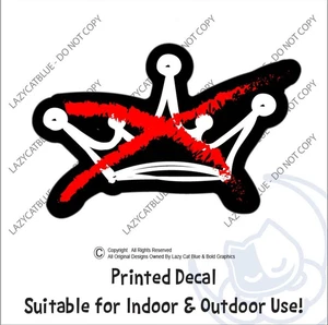 No Crown Decal Sticker No Kings in America Day 2025 Anti Trump Protest MAGA 47 - Picture 1 of 7