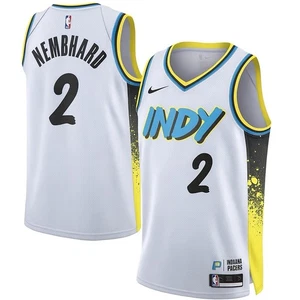 Andrew Nembhard Maglia Indiana Pacers White City Uomo Large #2 - Foto 1 di 3