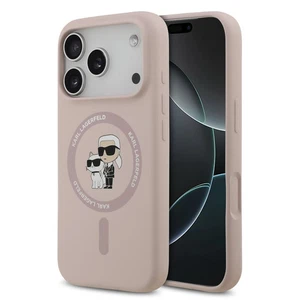 Original Karl Lagerfeld Karl & Choupette Magsafe Impact Case iPhone 17 Pro Pink - Bild 1 von 7