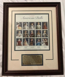 1997 Classic American Dolls Commemorative Stamp Collection Limited Framed - Bild 1 von 3