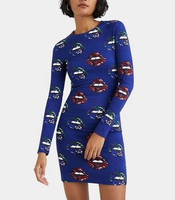 Желательный женское платье размер L напечатано тонкий платье 22SWVK68 RRP: 99,95 EUR - Изображение 1 из 4