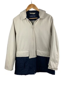 London Fog Mens Khaki & Navy Hooded Jacket X-Small - Picture 1 of 4