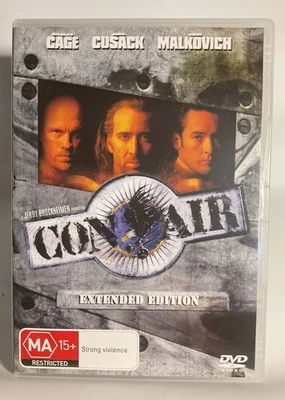 Con Air (DVD 1997) Nicolas Cage John Cusack John Malkovich VGC Free Post - image 1 of 2