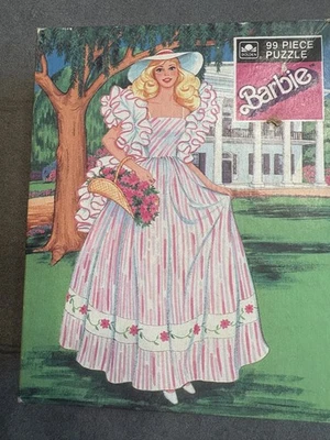 Rompecabezas Barbie 99 piezas vintage 1987 por Golden Open completo Foto 1 de 4