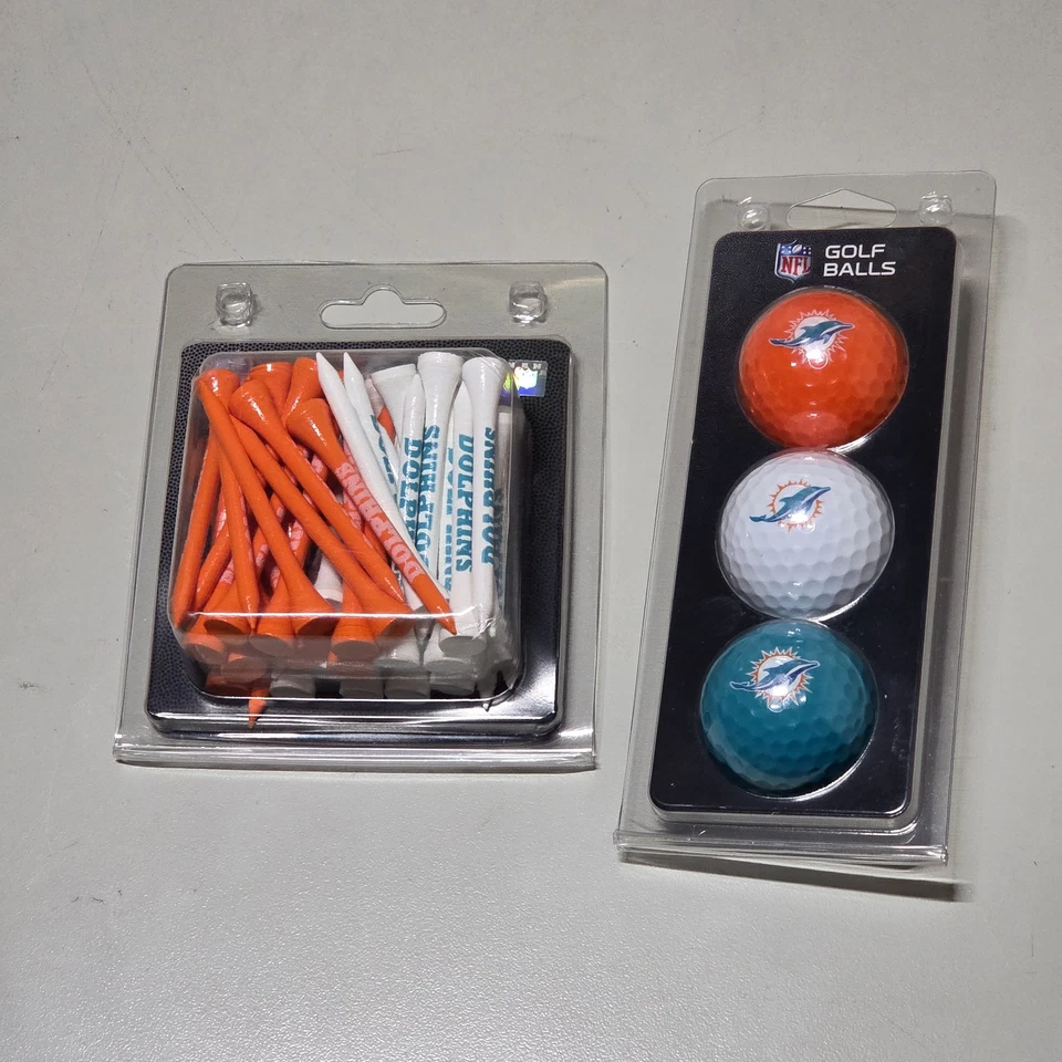 Miami Dolphins Official NFL 3 Ball Set by Team Golf 31505