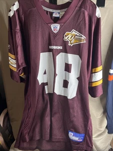 Washington Redskins Stephen Davis #48 Herren Reebok XL 70th Anniversary Trikot Neu ohne Etikett - Bild 1 von 10
