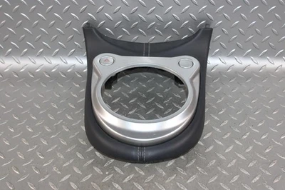 09-20 370z Black Leather Silver Center Console Shifter Surround Trim Panel OEM - Изображение 1 из 4