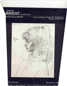 RARE - BRIEST PICASSO : COLLECTION D'UN AMATEUR AUCTION CATALOG 1992 - Imagen 1 de 1