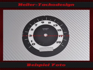 Tachoscheibe für Harley Davidson Softail Deluxe FLSTN ab 2005 Ø100 Mph zu Kmh - Picture 1 of 3
