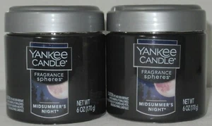 Yankee Candle Fragrance Spheres Odor Neutralizing Beads Lot 2 MIDSUMMER'S NIGHT - Picture 1 of 2