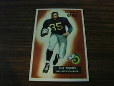 1955 Bowman # 38 Paul Younger Card Los Angeles Rams
