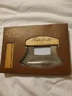 Alaska Ulu Knife Stainless Steel with Wood stand survival cooking disaster