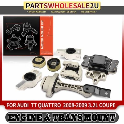 7x Montaje de motor y transmisión para Audi TT Quattro 2008 2009 V6 cupé de 3,2 L Foto 1 de 4