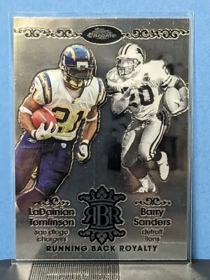 2007 Topps Chrome Football Running Back Royalty RBRD-TS Barry Sanders Mint - Image 1 of 2