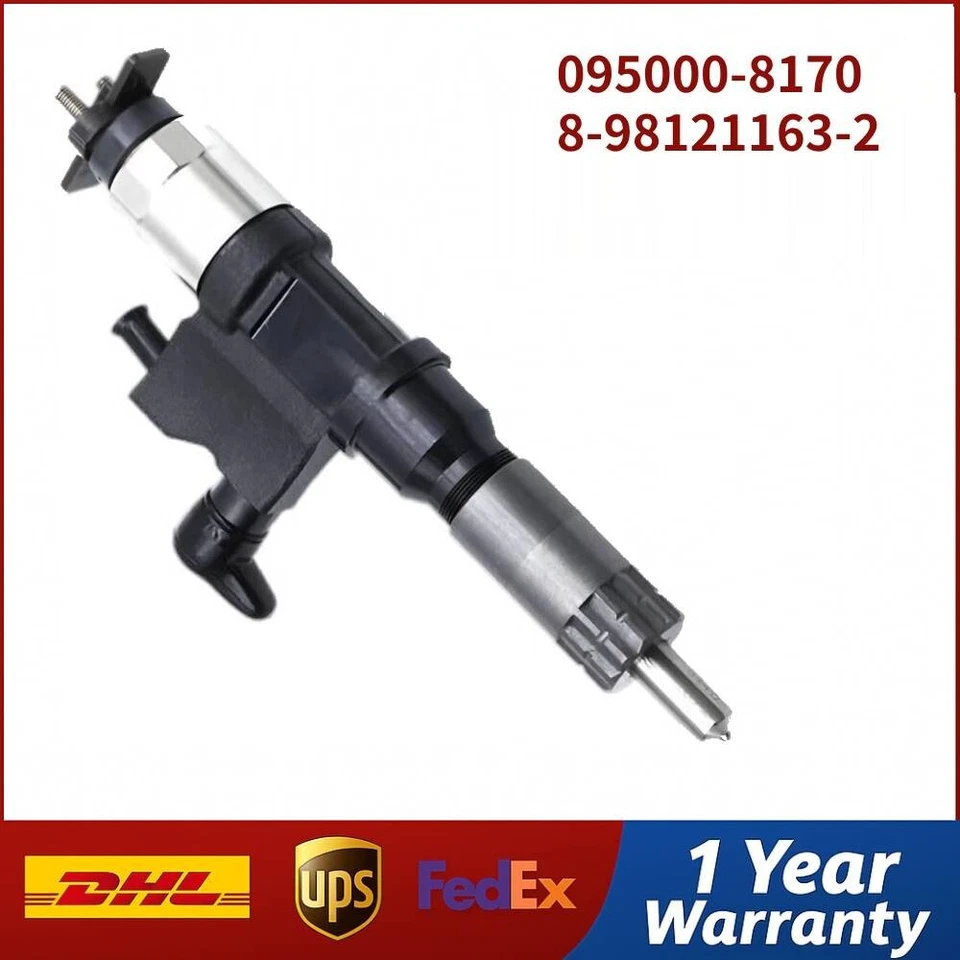 Conjunto de injetor de combustível diesel 8-98121163-2 095000-8170 para caminhão Isuzu FVR 6HK1 - Imagem 1 de 4