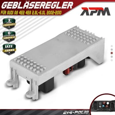 Gebläseregler Vorwiderstand Steuergerät für Audi A8 4E2 4E8 2.8L-6.0L 2002-2010 - Bild 1 von 4