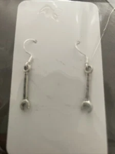 Tool Wrench Spanner Hook Dangle Drop Earrings Gift - Picture 1 of 1