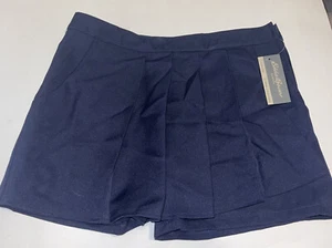 NEW Eddie Bauer Girls School Uniform Skort Navy Blue Size 16 Zipper On The Side - Picture 1 of 11