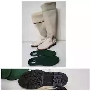Rare vintage Roots size women 7 US sheepskin boots Made in Canada (LkNew) - Picture 1 of 20