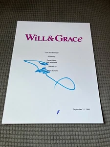 Erik McCormick Signed Autographed Will and Grace Pilot Episode TV Script Cover - Picture 1 of 1