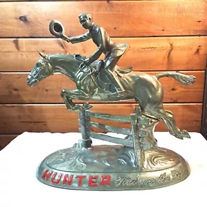 Vintage Hunter Distillery Whiskey Bar Display Statue/Werbung Reiter 1940 - Bild 1 von 10