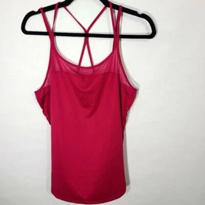 RBX Women's Large L Active Workout tank top Fuchsia Pink With Criss Cross Straps - Picture 1 of 8