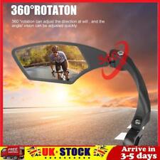 Bicycle Rearview Mirror Wide Adjustable Angle Reflector 360 Rotation (Left)