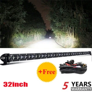 32inch LED Light Bar Spot Flood Truck UTE Offroad VS 30"34"36" +wiring harness - Picture 1 of 12