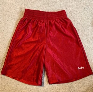 Eastbay Boys Shiny Red Athletic Shorts Size Small 6/7 Vintage - Picture 1 of 9