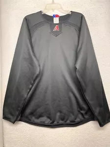 Arizona Diamondbacks Sweatshirt Mens Extra Large Black Therma Base Majestic - Picture 1 of 14