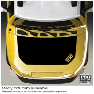 Toyota FJ  Cruiser 2007-2023 Hood Accent Decals Stripes Blackout (Choose Color) - Picture 1 of 3