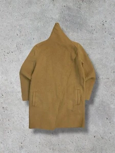 SABA Women’s Wool Nylon Blend Tan Camel Brown Long Jacket Coat Size Small - Picture 1 of 5