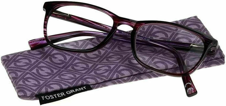 FOSTER GRANT ELANA Women's Fashion Purple Reading Glasses (All Strengths)  - Image 1 of 2
