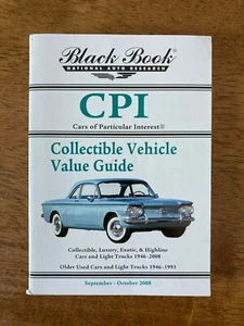 Black Book CPI Cars Of Particular Interest Guide Sep-Oct 2008 Paperback - Imagen 1 de 2