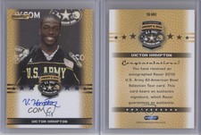 2010 Razor US Army All-American Bowl Selection Tour Blue /5 Victor Hampton Auto