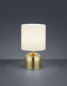 Altmessing Tischleuchte Touch me Nachttischlampe Altmessing LED geeignet H 29 cm - Bild 1 von 1