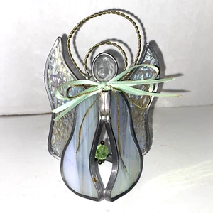 Geburtsstein Engel-Buntglas Engel 5"T x 3-1/2"B - Bild 1 von 7