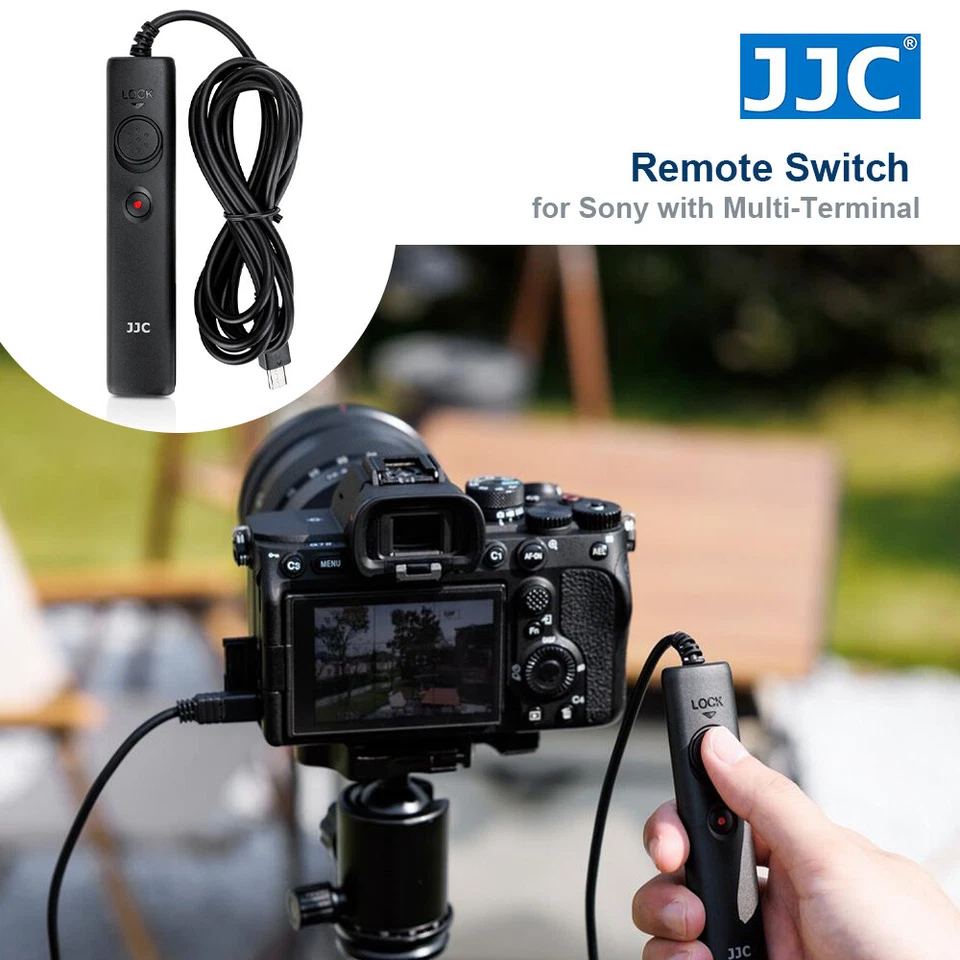 JJC Remote Switch Shutter Cable Multi-Terminal for Sony A6600 A7IV HX90 RX100 IV - Image 1 of 4