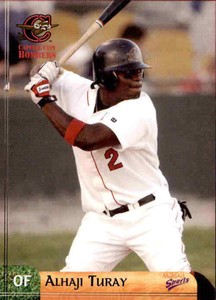 2003 Capital City Bombers Multi-Ad #27 Alhaji Turay Auburn Washington WA Card