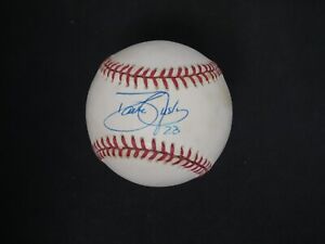 DAVE DAVID JUSTICE SIGNED OFFICIAL NATIONAL LEAGUE BASEBALL