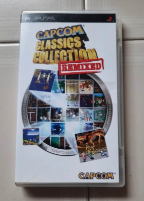 Sony PSP Capcom Classics Collection Remixed 2006 Used Game With Manual Tested - Image 1 of 4