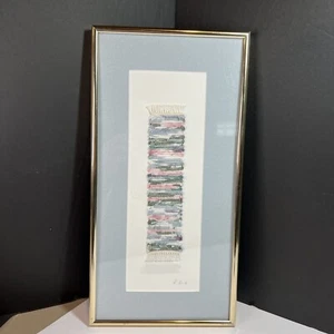Kentucky Crafted Fiber Art Rita Kent signiertes Werk schön gerahmt #14393 - Bild 1 von 8
