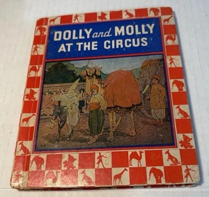 VTG 1937 Dolly And Molly At The Circus, Elizabeth Gordon, Rand McNally HC - Picture 1 of 12