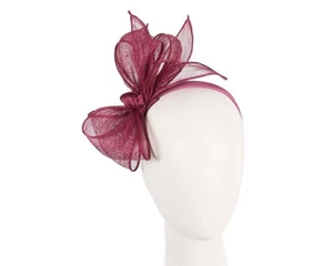 Burgundy fascinator by Max Alexander races Melbourne Cup 100% Aussie Seller - Imagen 1 de 5