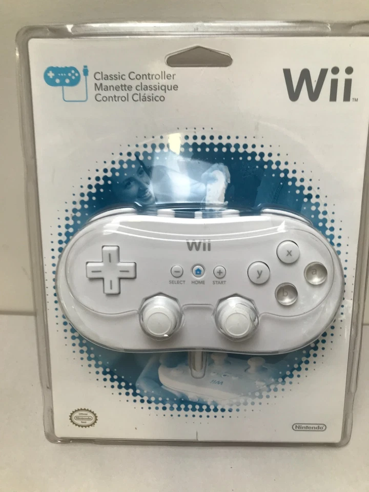 OEM Official Nintendo Wii Classic Controller (White) - NEW/SEALED - Image 1 of 1