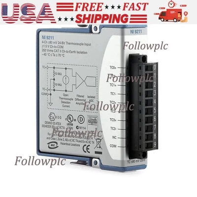 US Free TAX NEW NI NI-9211 NI9211 C Series Temperature Input. - Image 1 of 4