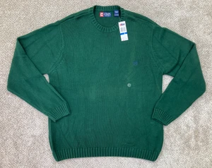 Suéter Chaps Para Hombres Extra Grande Verde Pesado Tejido con Cable Pullover - Nuevo Precio de venta sugerido por el fabricante 59,50 USD - Imagen 1 de 9